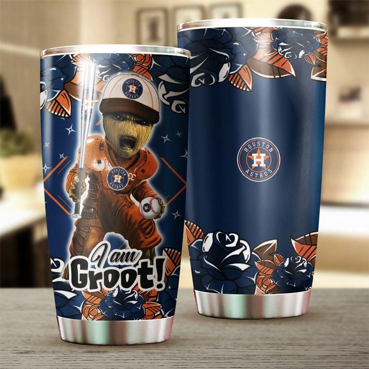 I’m groot houston astros all over printed steel tumbler – maria
