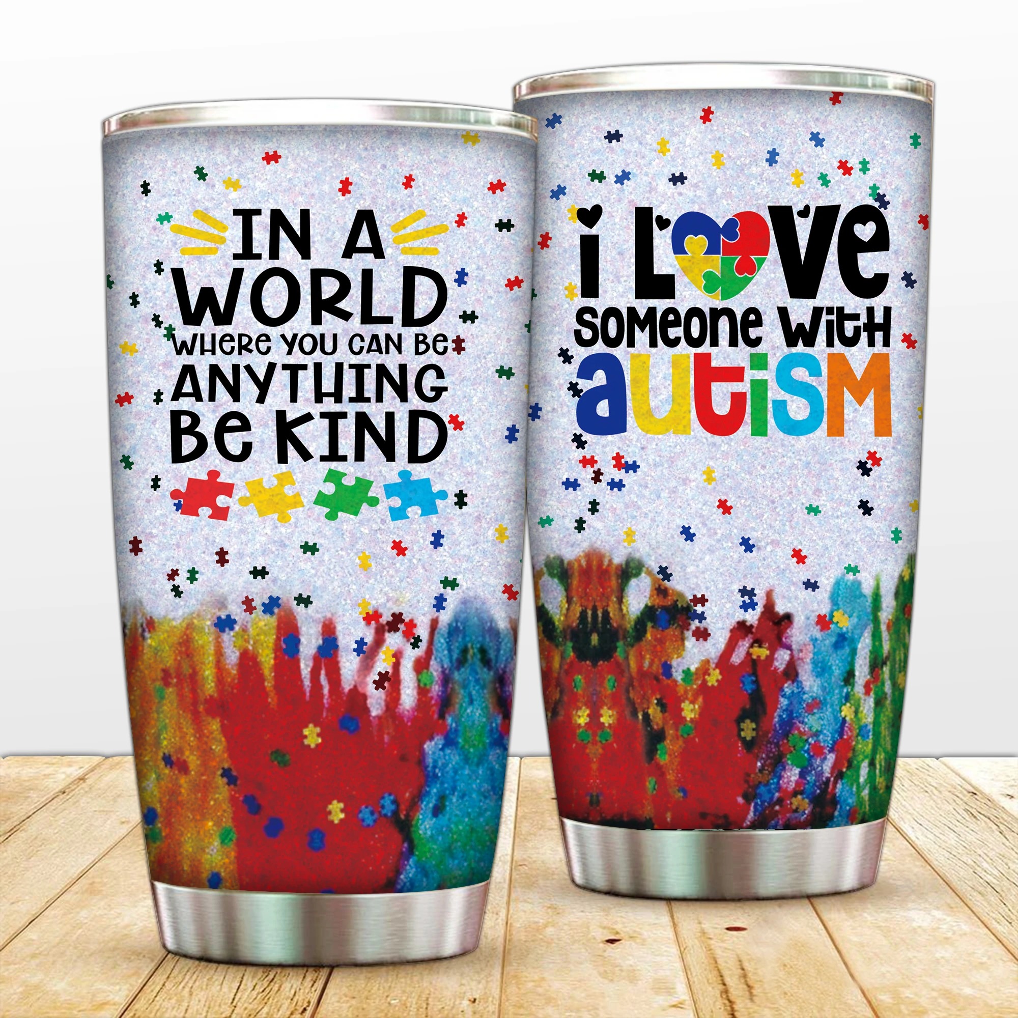I love someone with autism tumbler – LIMITED EDITION