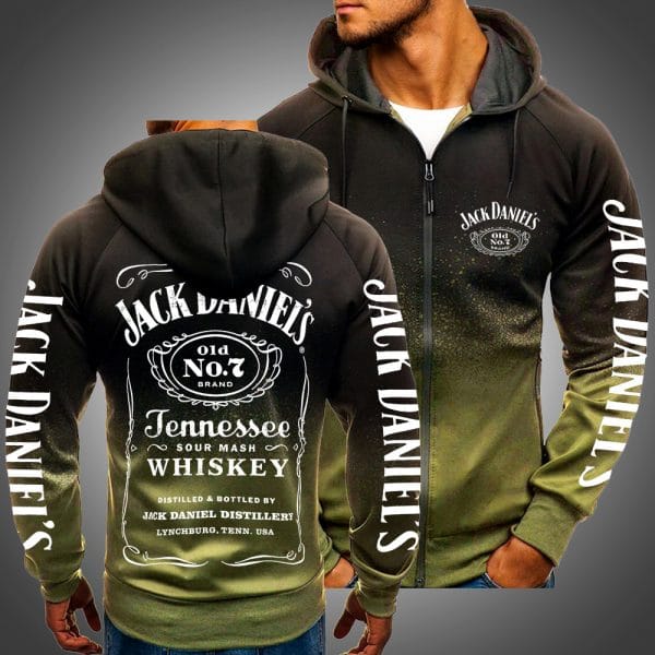 Jack Daniels Logo 3D Gradient Hoodie – Teasearch3D 100320