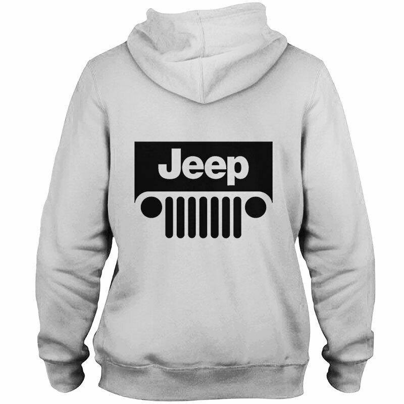 Jeep logo there's only one all over printed hoodie - back