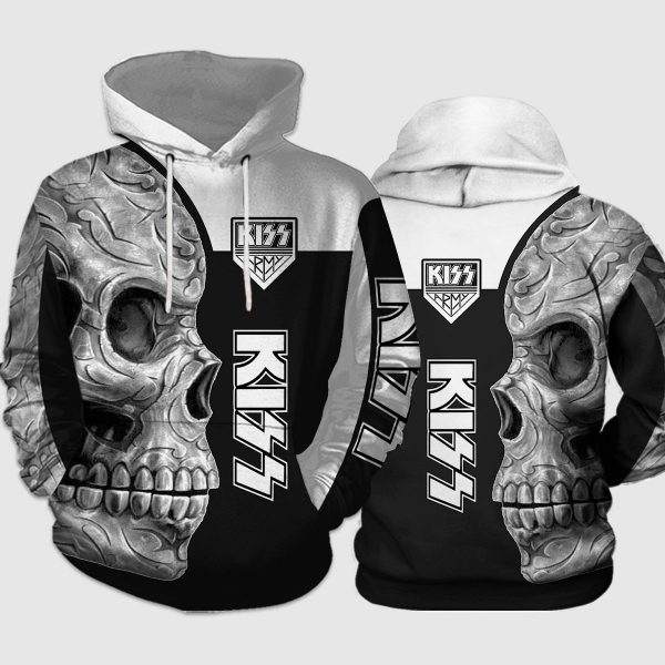 Kiss Rock Sugar Skull 3d hoodie