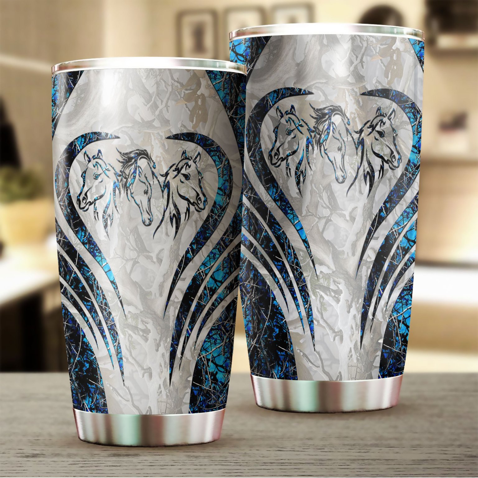 Love Horse Camo Stainless Steel Tumbler – Hothot 130320