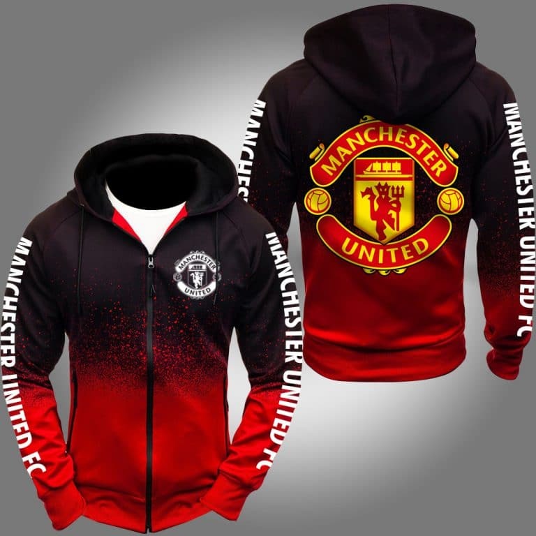 Manchester United 3d over print hoodie
