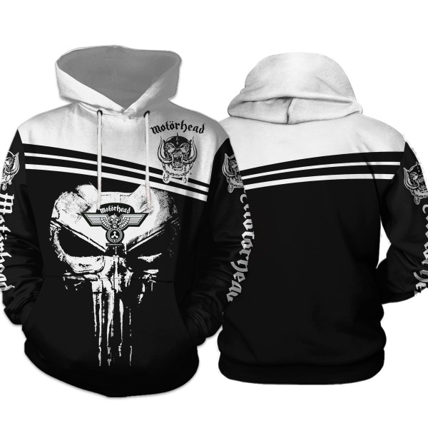 Motorhead Punisher Skull 3d hoodie