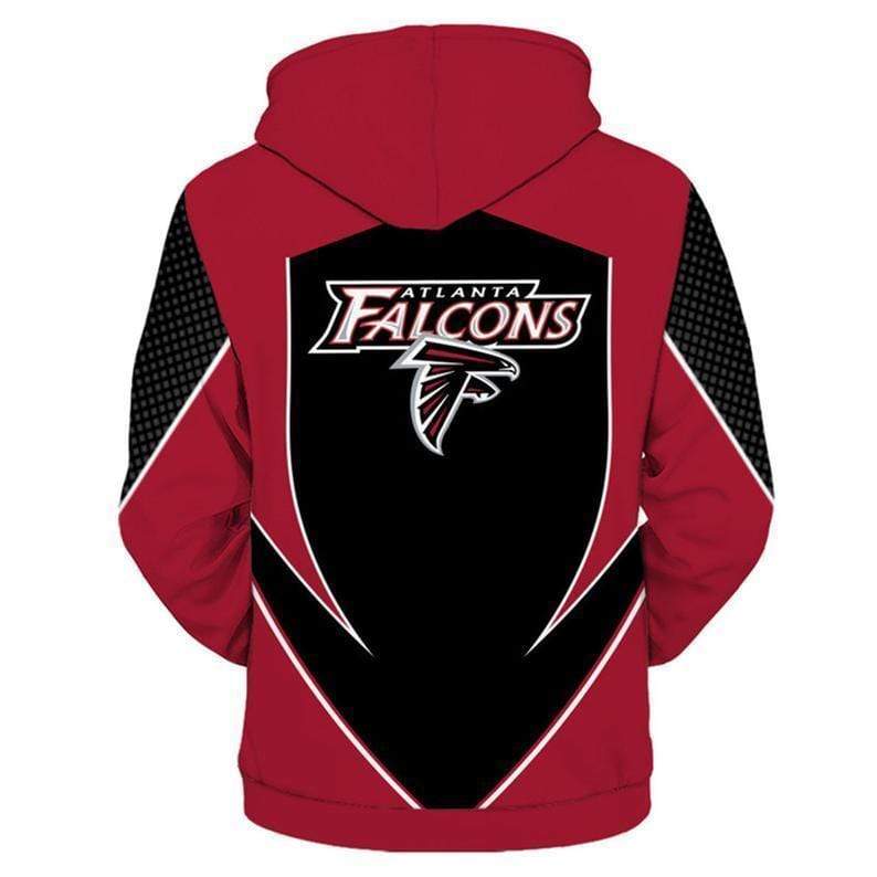 NFL football atlanta falcons full printing hoodie - back