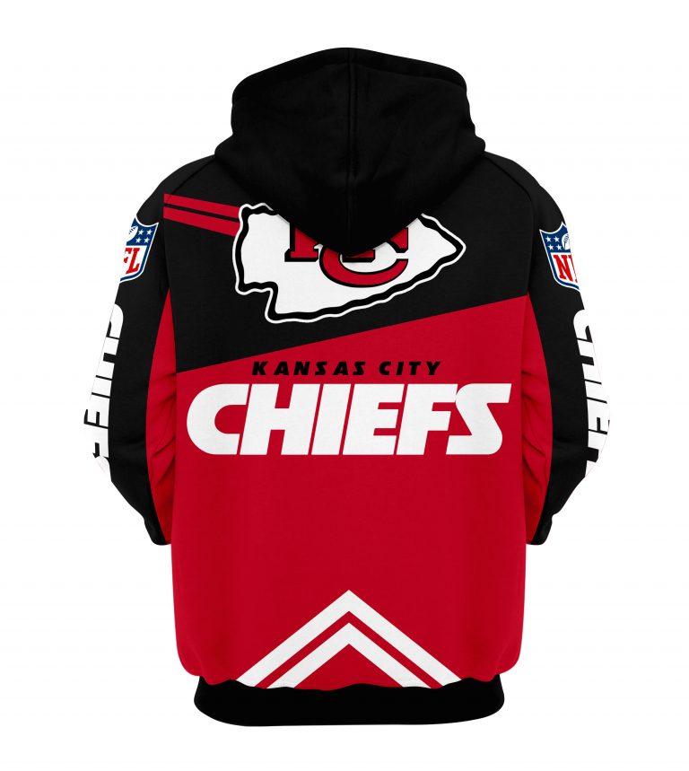 NFL super bowl champions kansas city chiefs all over print hoodie - back