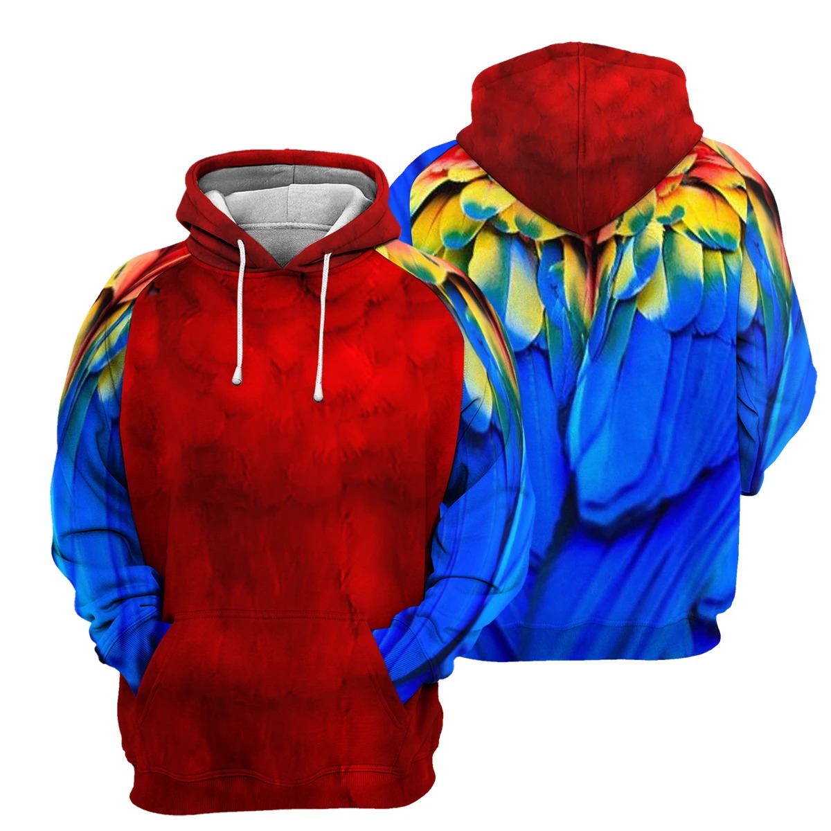 Parrots 3d All Over Printed hoodie