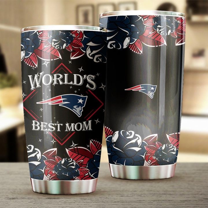 New england patriots world’s best mom full over printed steel tumbler – maria