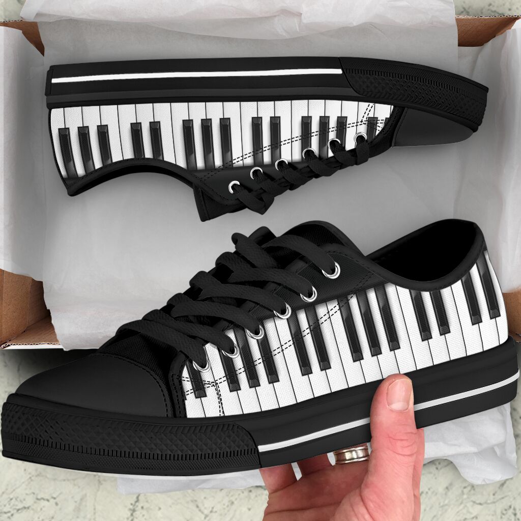 Piano Keyboard Shortcut Low Top Shoes-2