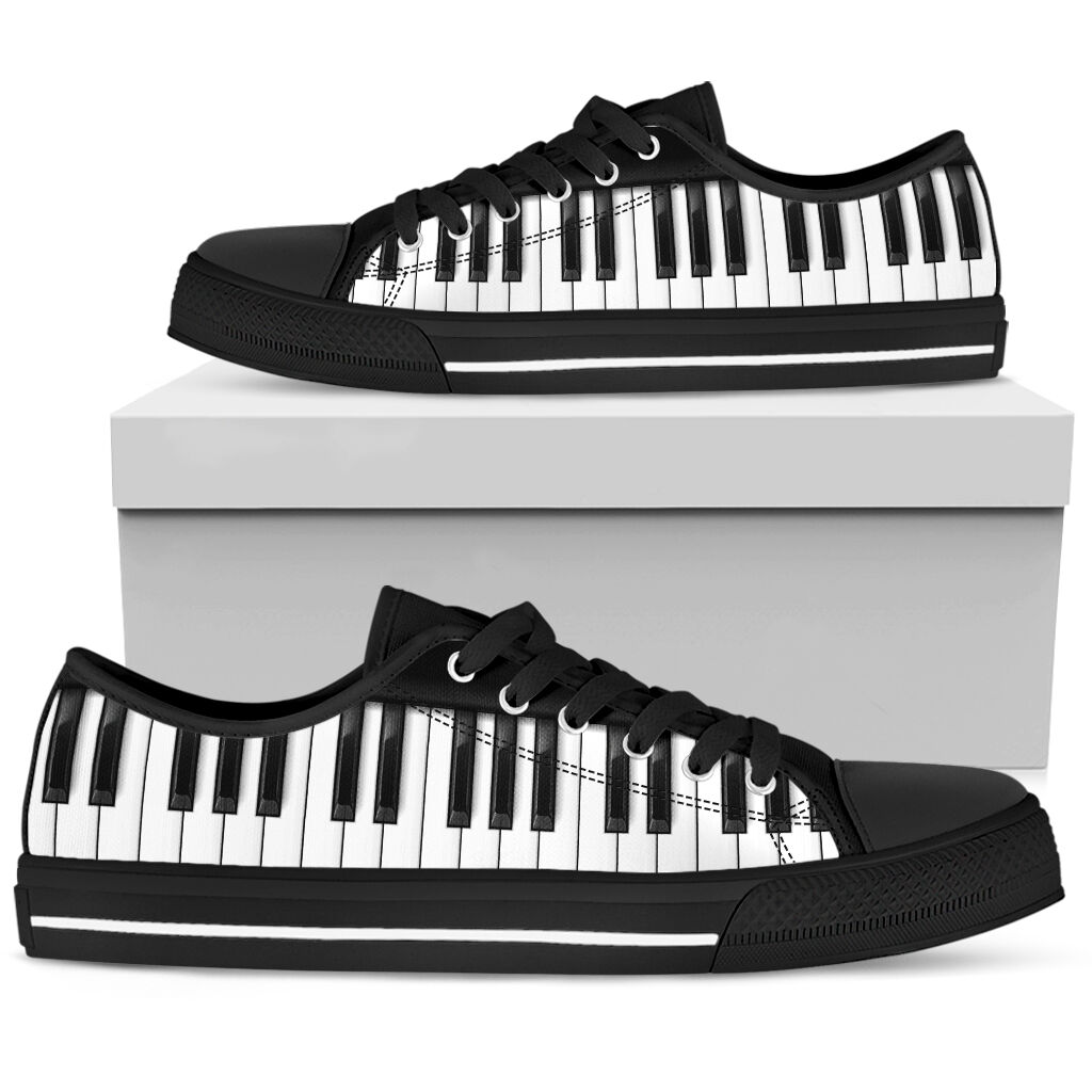 Piano Keyboard Shortcut Low Top Shoes-3
