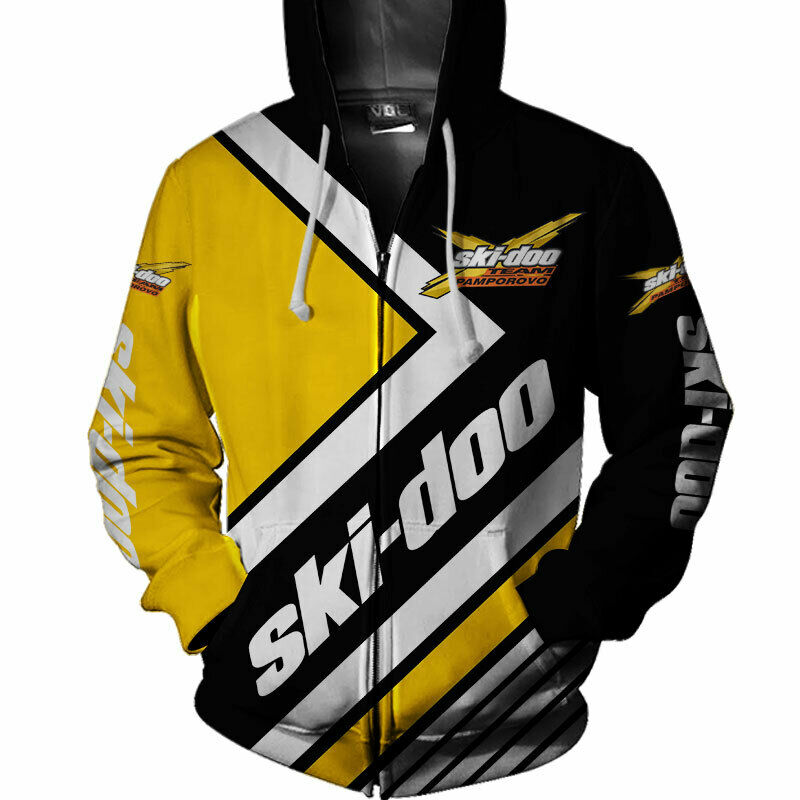 Ski-doo team pamporovo full printing zip hoodie