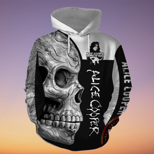 Skull Alice Cooper 3d hoodie  – LIMITED EDITION