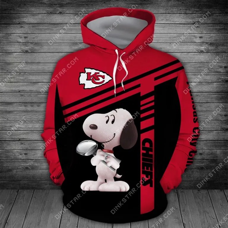 Snoopy Kansas City Chiefs 3d hoodie