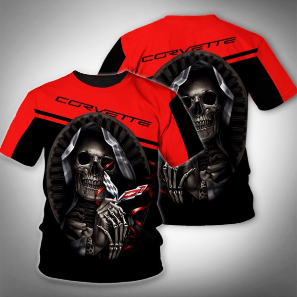 Death Skull Hug Corvette 3D shirt, hoodie – Saleoff 04032020