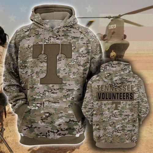 Tennessee volunteers football camo full printing hoodie