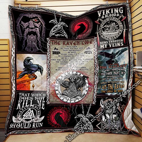 The Raven Code Odin Viking Quilt – Hothot 040320