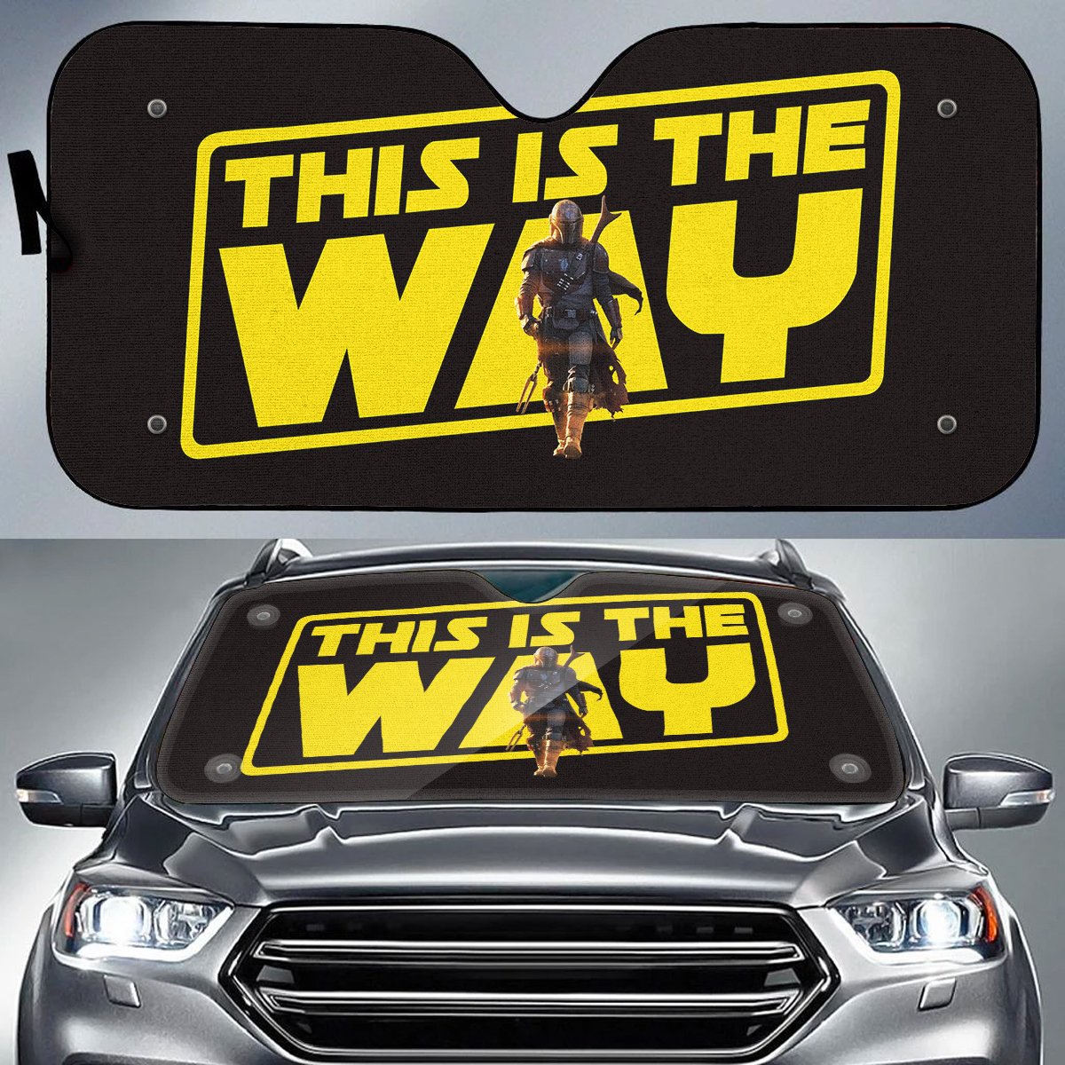 This is the way star wars auto sun shade – maria