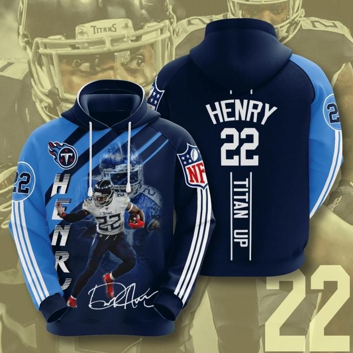 Titan Up Henry 22 Signature 3d hoodie