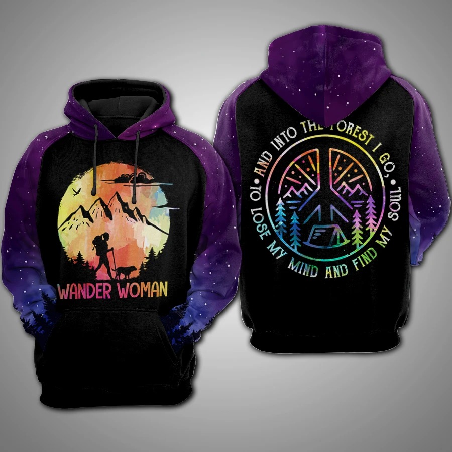 Wander woman lose my mind and find my soul 3d hoodie