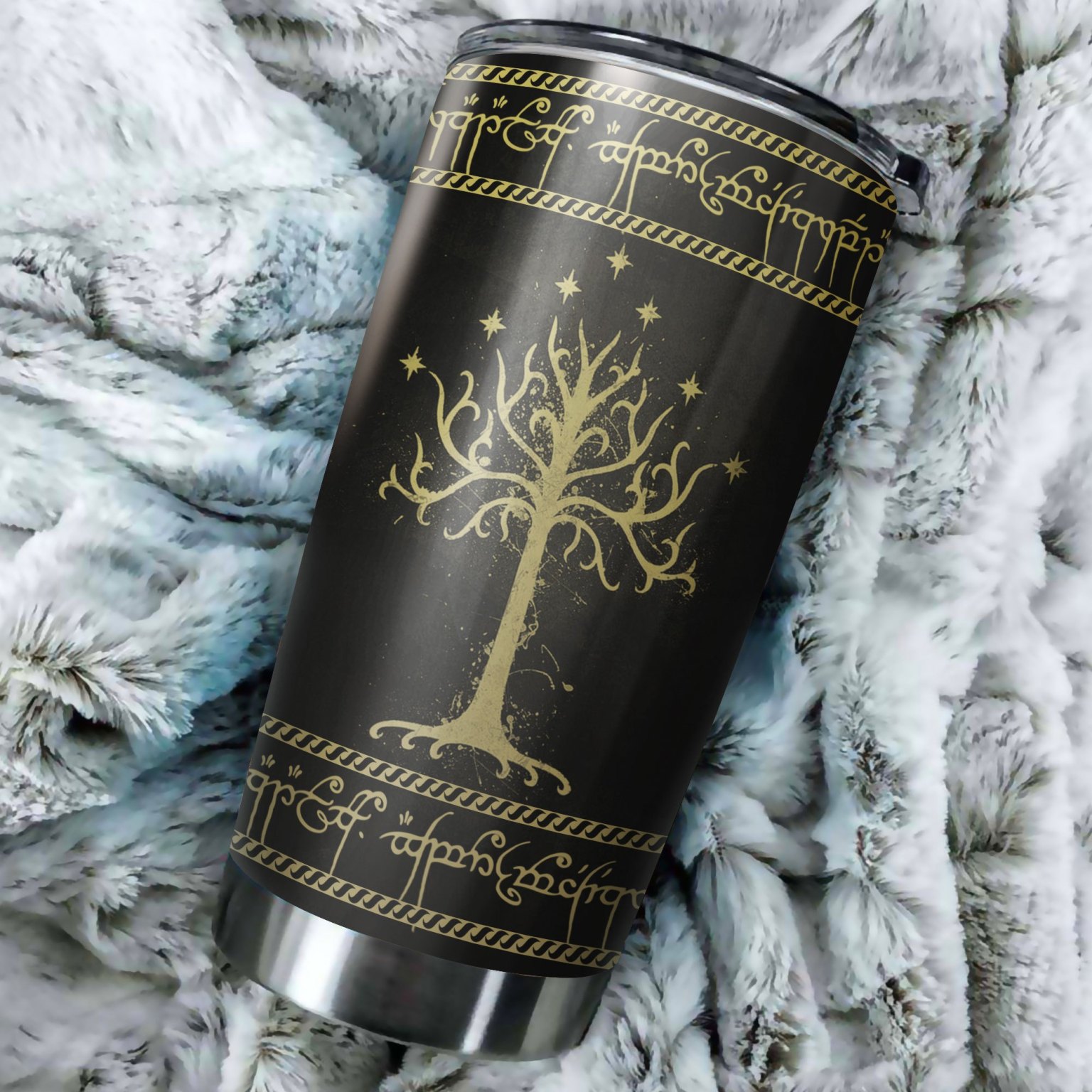 White Tree Of Gondor Art Stainless Steel Tumbler