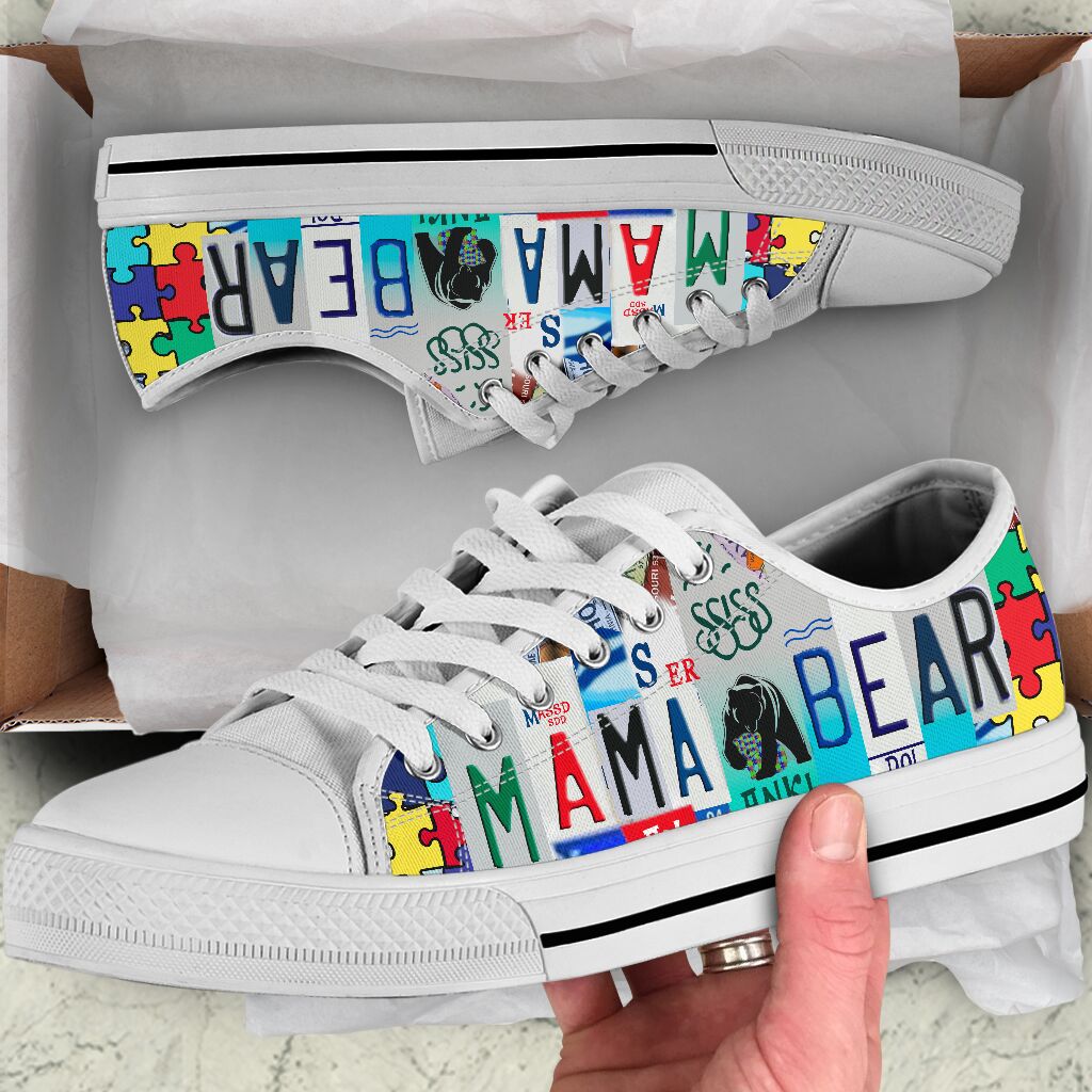 Autism Mama Bear Low Top Shoes – Hothot 130320