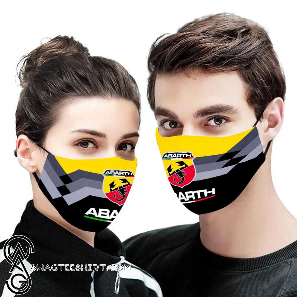Abarth logo full printing face mask