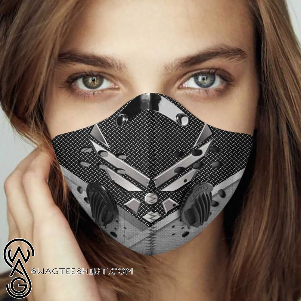 Airforce wings filter activated carbon face mask