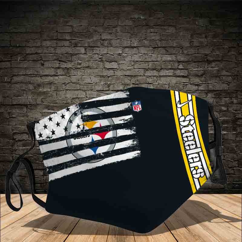 American flag steelers face mask