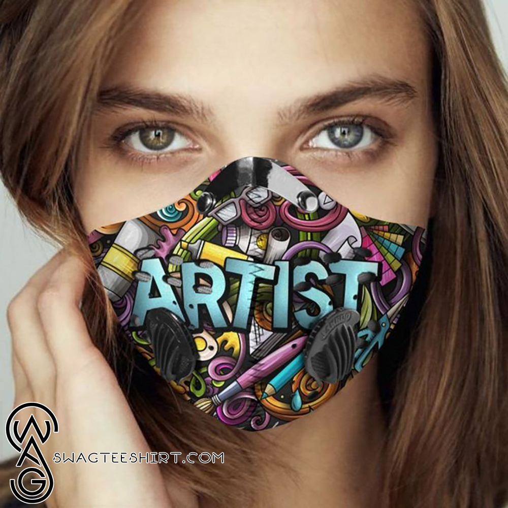 Artist corner filter activated carbon face mask
