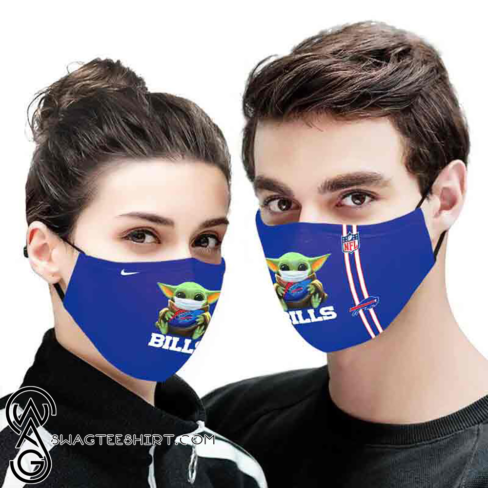 Baby yoda buffalo bills nfl full printing face mask