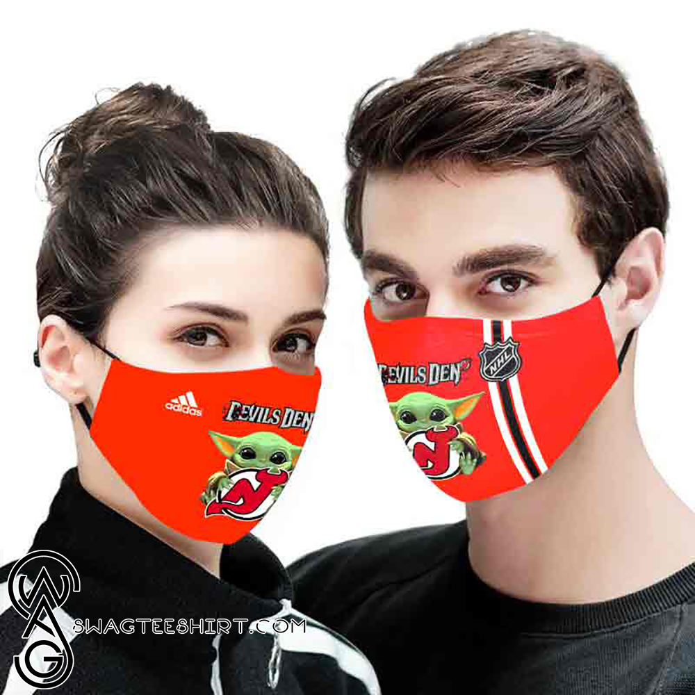 Baby yoda devils den full printing face mask