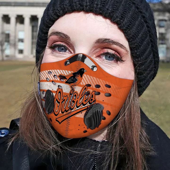 Baltimore orioles filter face mask - Pic 2