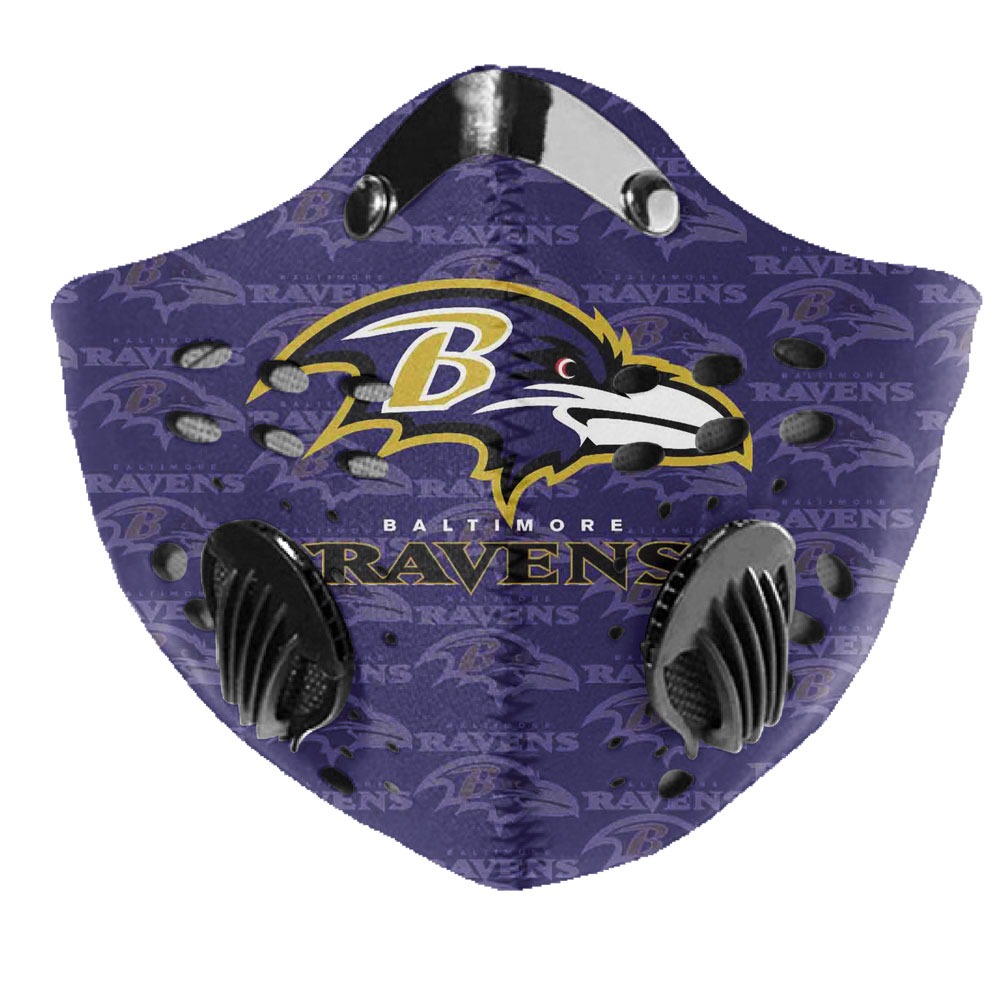 Baltimore ravens NFL filter face mask