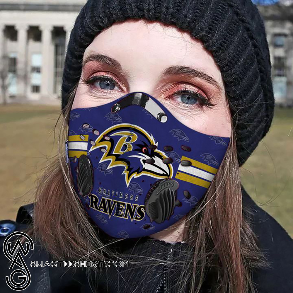 Baltimore ravens carbon pm 2,5 face mask