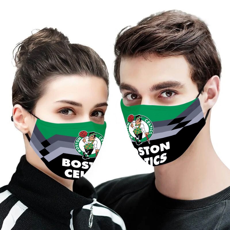 Boston Celtics NBA face mask