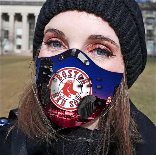 Boston Red Sox filter activated carbon face mask