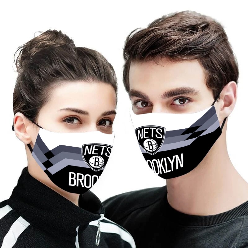 Brooklyn Nets NBA face mask