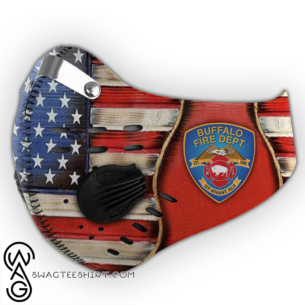 Buffalo fire department filter activated carbon face mask