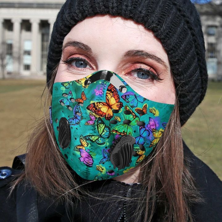 Butterfly Fly Away Filter Activated Carbon Pm 2.5 Fm Face Mask