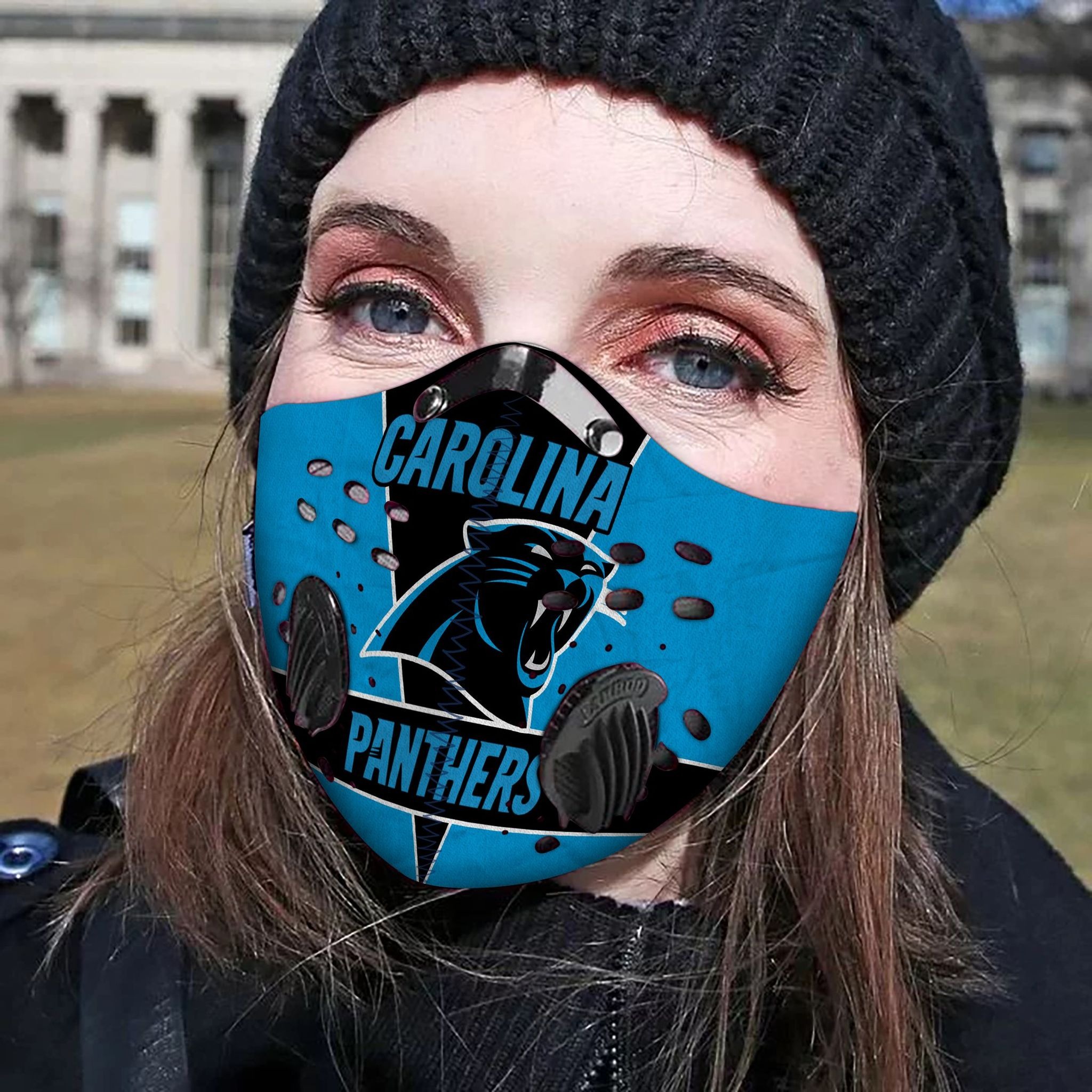 Carolina panthers filter face mask