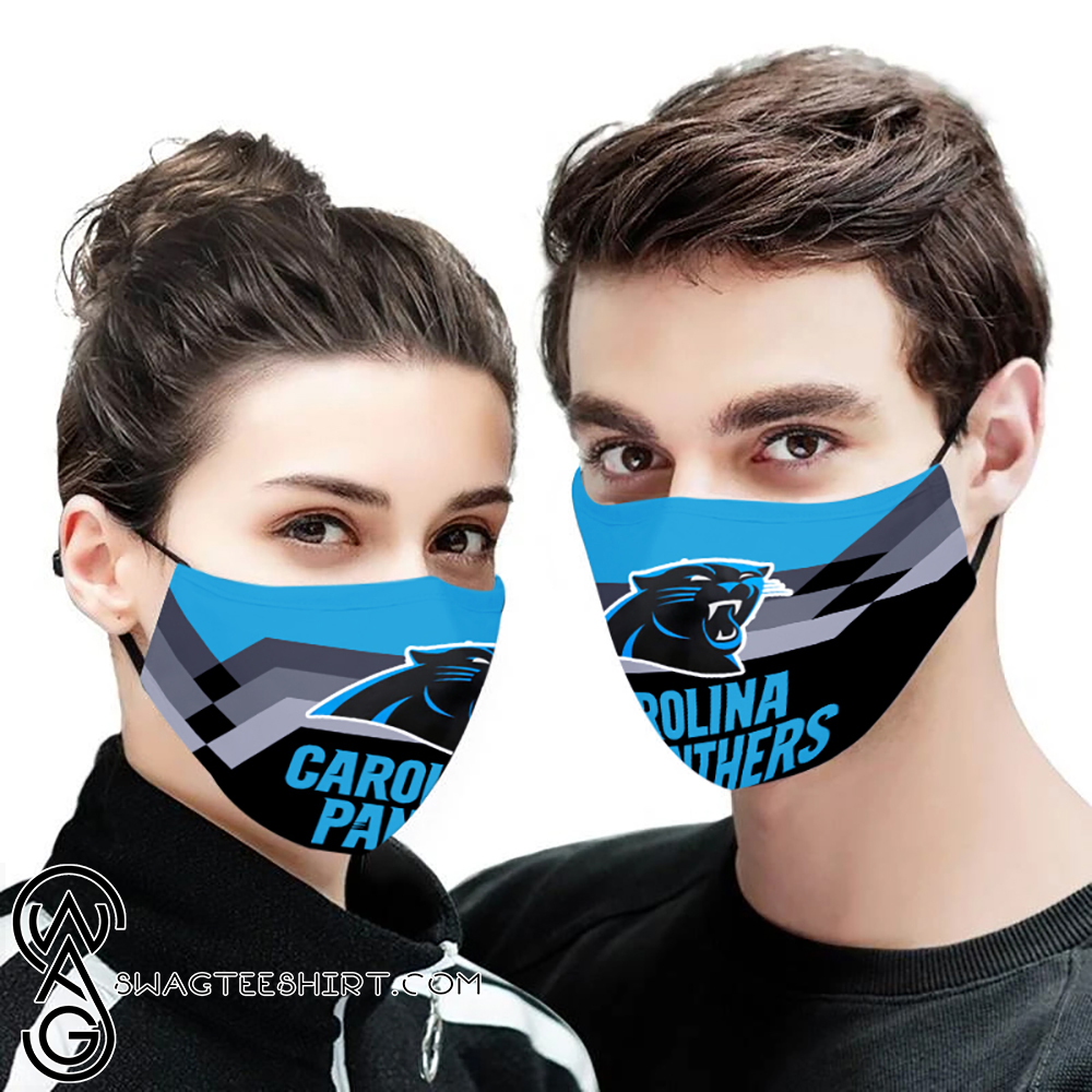 Carolina panthers full printing face mask