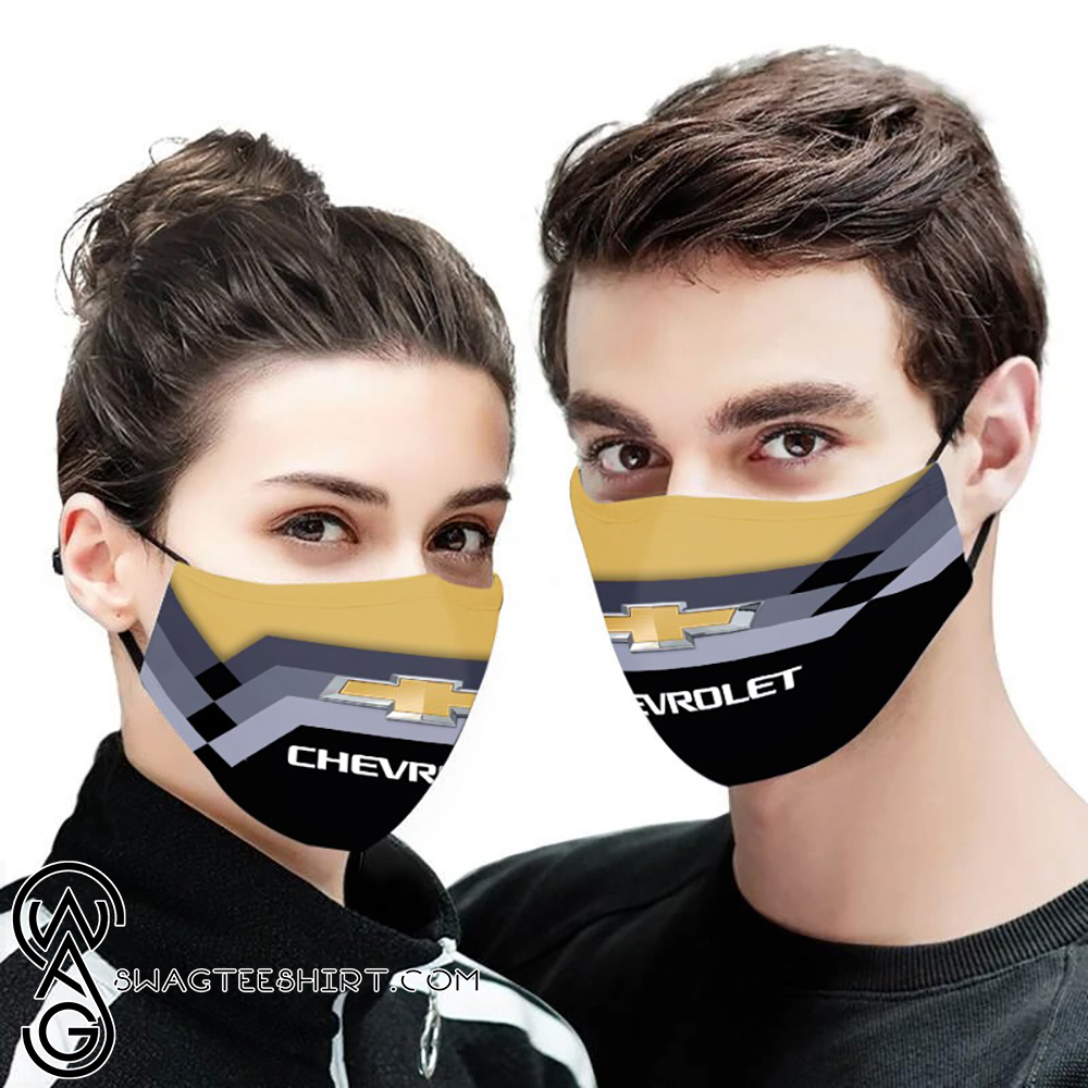 Chevrolet logo full printing face mask