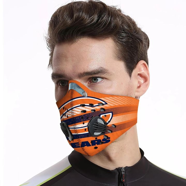 Chicago Bear face mask