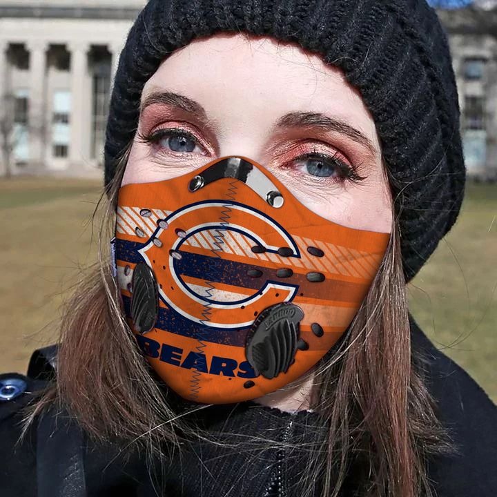 Chicago Bear face mask
