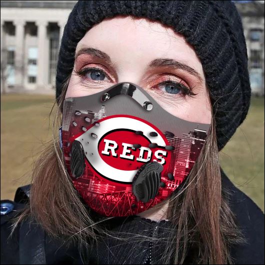 Cincinnati Reds filter activated carbon face mask