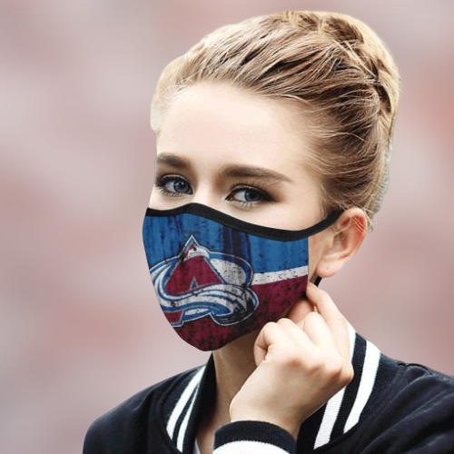 Colorado Avalanche cloth fabric face mask - LIMITED EDITION