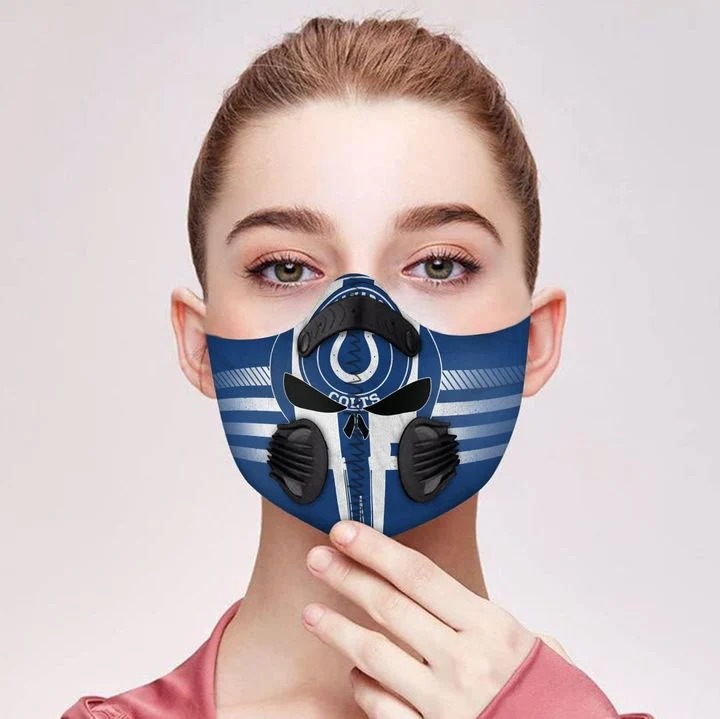 Colts punisher skull filter face mask
