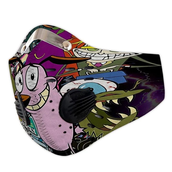 Courage the cowardly dog filter face mask - Pic 2