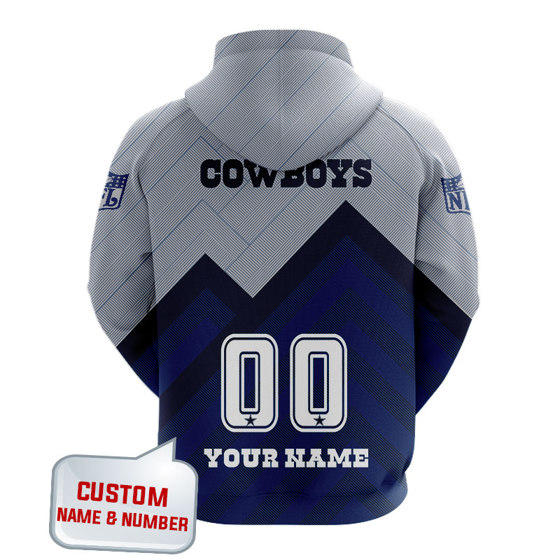 Dalass Cowboys custom name number 3d full print hodie and zip hoodie