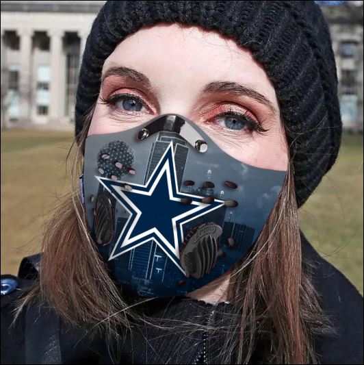 Dallas Cowboys filter activated carbon face mask